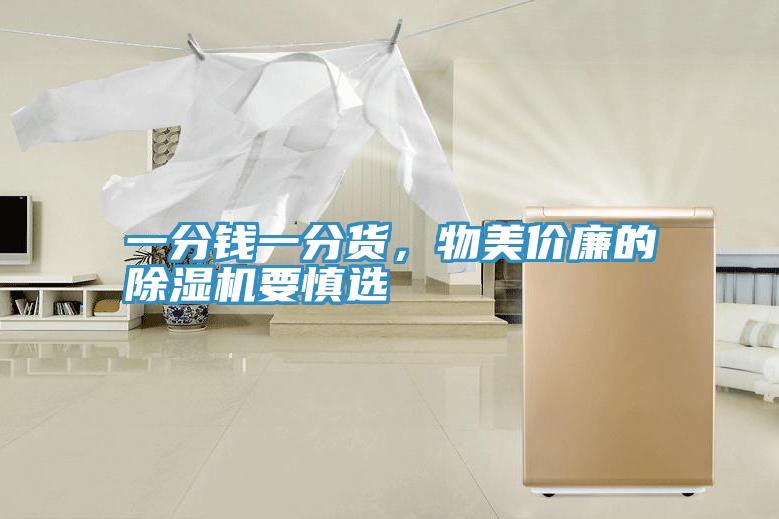 一分錢一分貨,物美價廉的除濕機要慎選