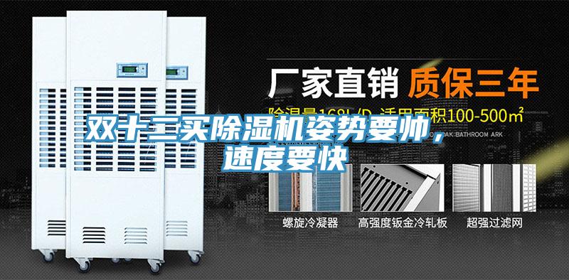 雙十二買除濕機姿勢要帥， 速度要快