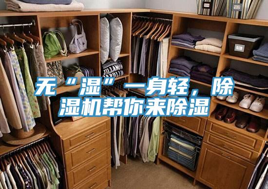 無“濕”一身輕，除濕機幫你來除濕