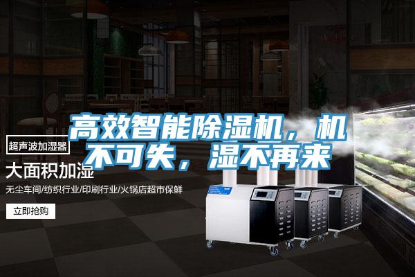 高效智能除濕機，機不可失，濕不再來