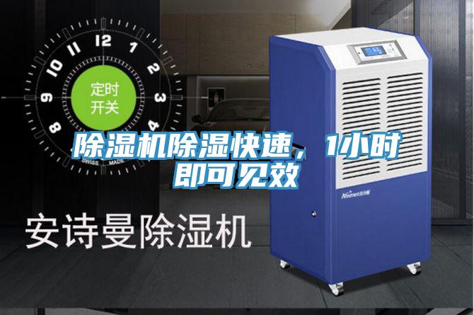除濕機除濕快速，1小時即可見效