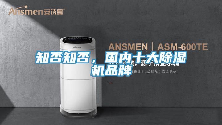 知否知否，國(guó)內(nèi)十大除濕機(jī)品牌