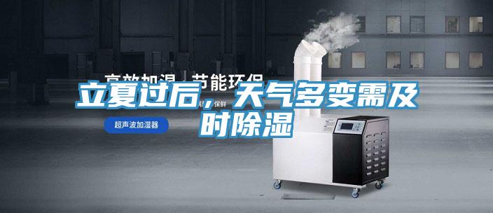 立夏過后，天氣多變需及時除濕