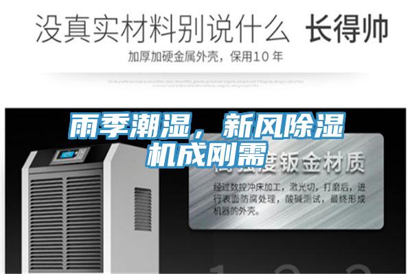雨季潮濕，新風除濕機成剛需
