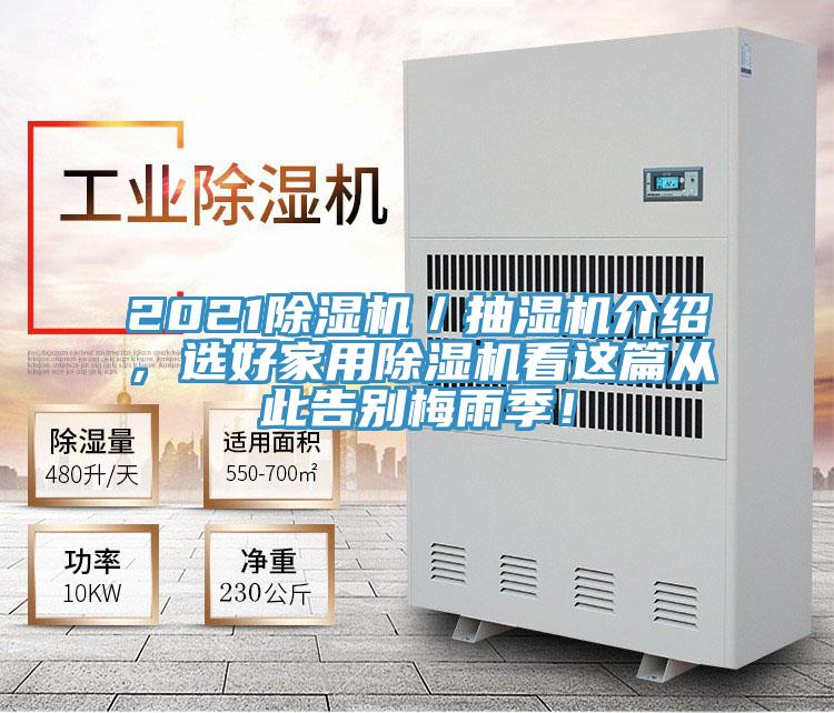 2021除濕機／抽濕機介紹，選好家用除濕機看這篇從此告別梅雨季！