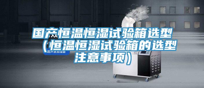 國產(chǎn)恒溫恒濕試驗(yàn)箱選型（恒溫恒濕試驗(yàn)箱的選型注意事項(xiàng)）