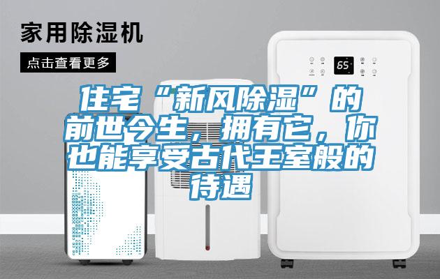 住宅“新風(fēng)除濕”的前世今生,擁有它,你也能享受古代王室般的待遇