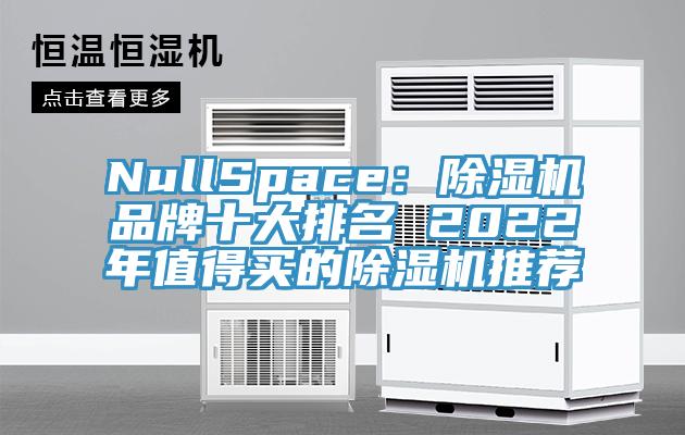 NullSpace：除濕機(jī)品牌十大排名 2022年值得買的除濕機(jī)推薦