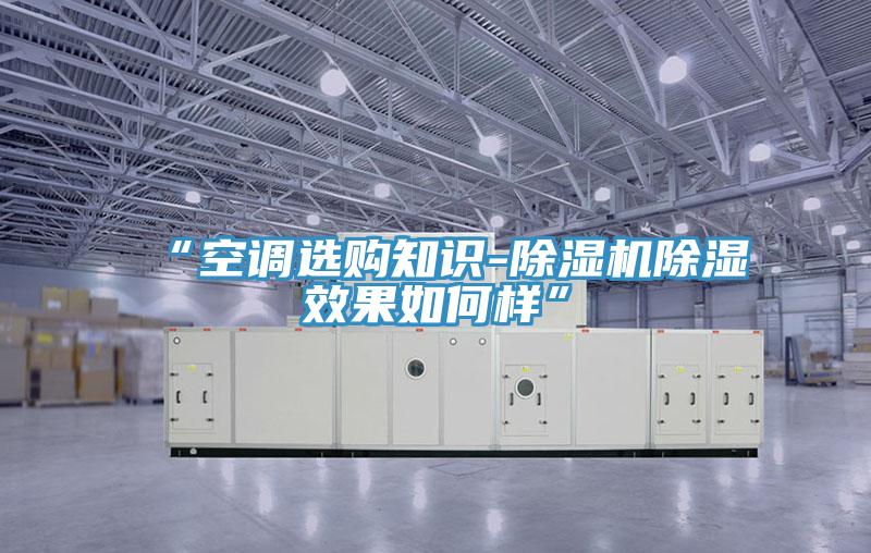 “空調選購知識-除濕機除濕效果如何樣”