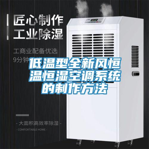 低溫型全新風恒溫恒濕空調系統的制作方法
