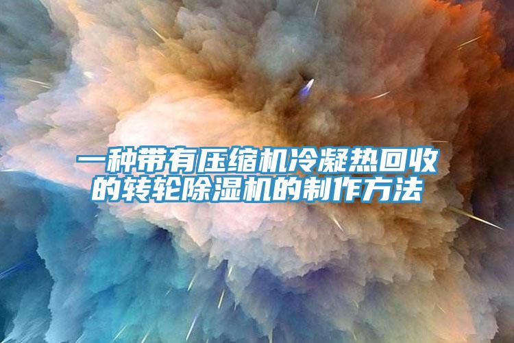 一種帶有壓縮機冷凝熱回收的轉(zhuǎn)輪除濕機的制作方法