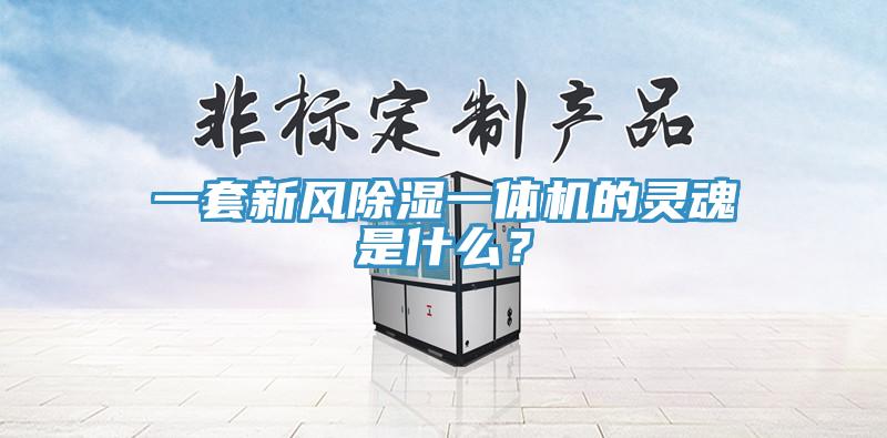 一套新風除濕一體機的靈魂是什么？