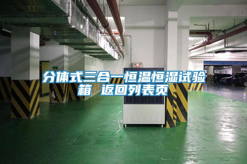 分體式三合一恒溫恒濕試驗箱 返回列表頁