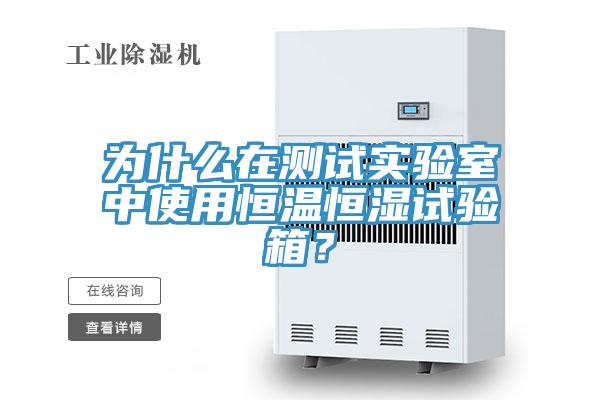 為什么在測(cè)試實(shí)驗(yàn)室中使用恒溫恒濕試驗(yàn)箱？