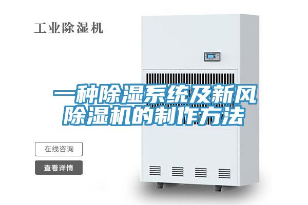 一種除濕系統(tǒng)及新風除濕機的制作方法