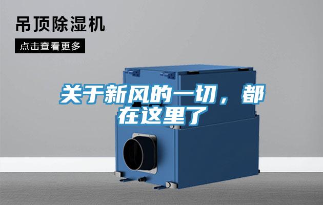 關于新風的一切,都在這里了