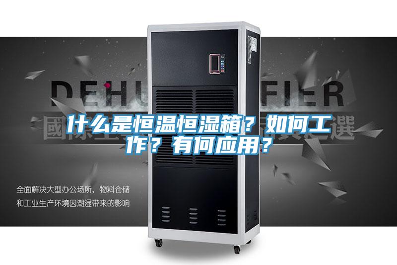 什么是恒溫恒濕箱？如何工作？有何應用？