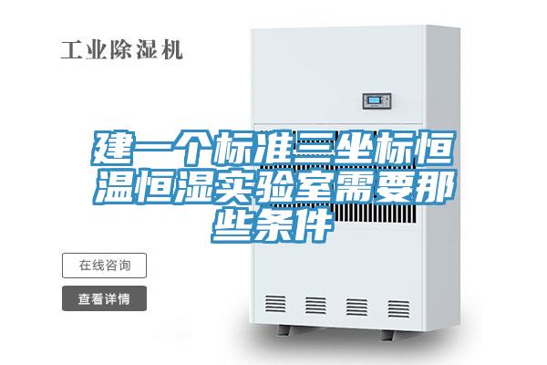 建一個標準三坐標恒溫恒濕實驗室需要那些條件