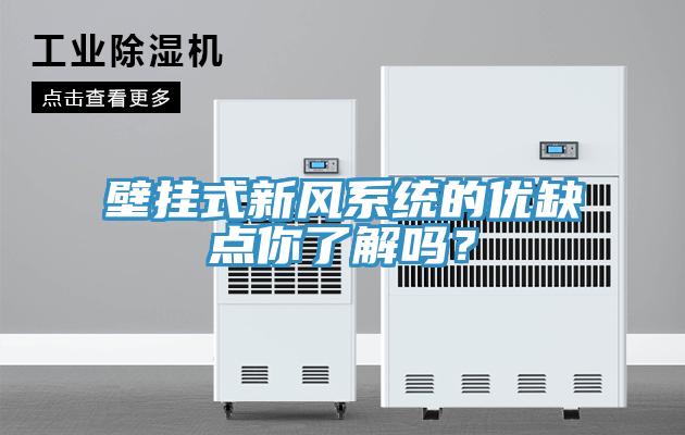 壁掛式新風(fēng)系統(tǒng)的優(yōu)缺點(diǎn)你了解嗎？