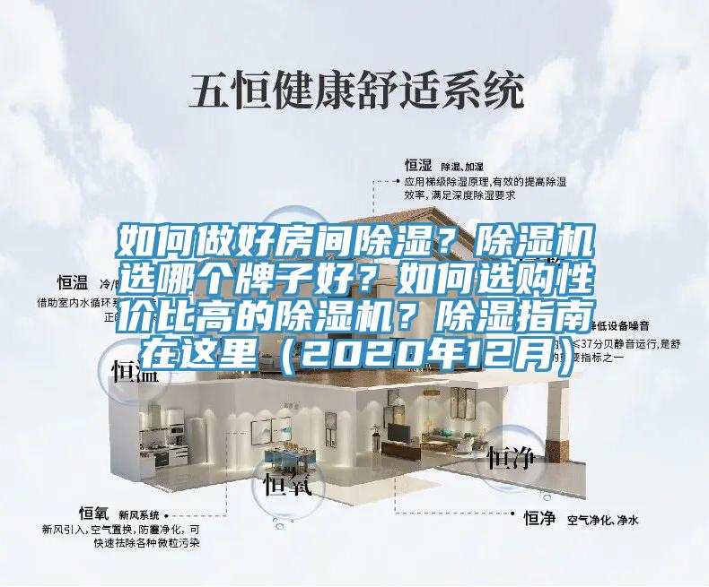 如何做好房間除濕？除濕機選哪個牌子好？如何選購性價比高的除濕機？除濕指南在這里（2020年12月）