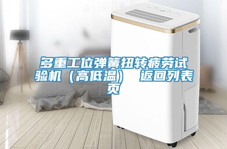 多重工位彈簧扭轉(zhuǎn)疲勞試驗機(jī)（高低溫） 返回列表頁