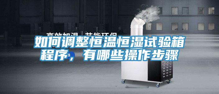 如何調(diào)整恒溫恒濕試驗(yàn)箱程序，有哪些操作步驟