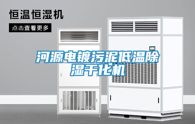 河源電鍍污泥低溫除濕干化機