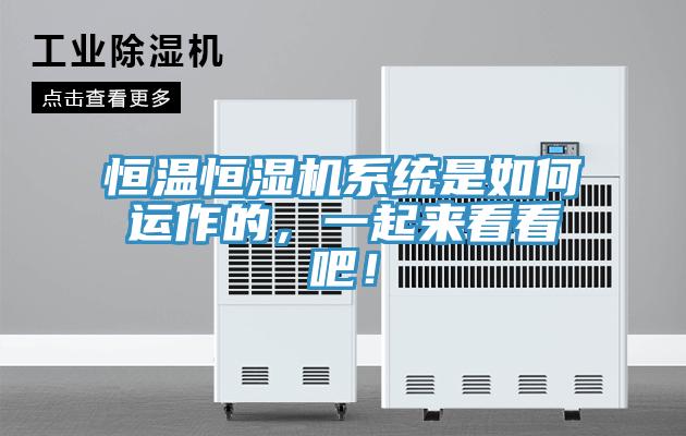 恒溫恒濕機(jī)系統(tǒng)是如何運(yùn)作的，一起來看看吧！