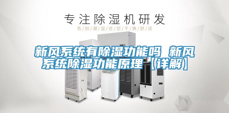 新風系統有除濕功能嗎 新風系統除濕功能原理【詳解】