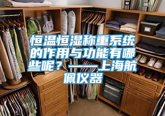 恒溫恒濕稱重系統的作用與功能有哪些呢？——上海航佩儀器
