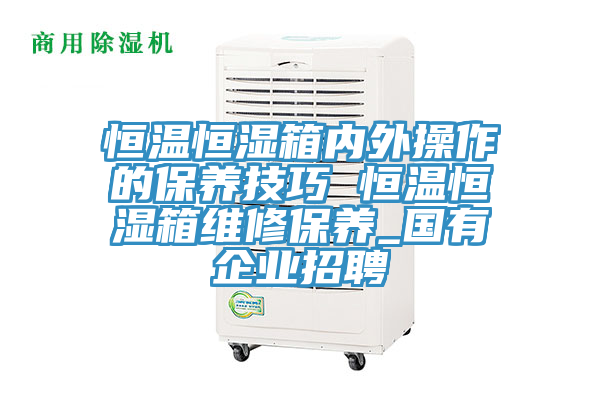 恒溫恒濕箱內外操作的保養(yǎng)技巧 恒溫恒濕箱維修保養(yǎng)_國有企業(yè)招聘