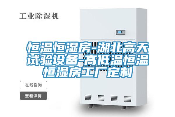 恒溫恒濕房-湖北高天試驗設備-高低溫恒溫恒濕房工廠定制