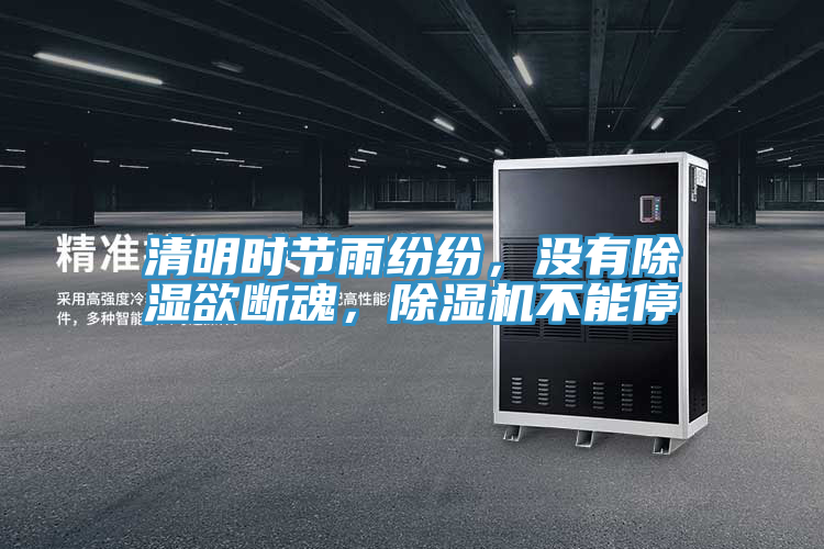 清明時節雨紛紛，沒有除濕欲斷魂，除濕機不能停