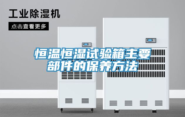 恒溫恒濕試驗箱主要部件的保養(yǎng)方法