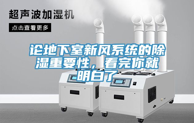 論地下室新風系統的除濕重要性，看完你就明白了