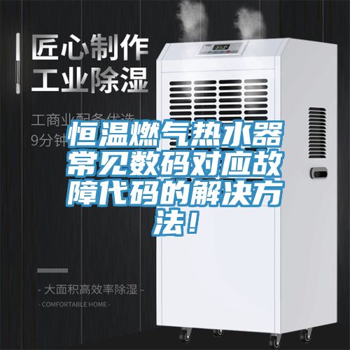 恒溫燃?xì)鉄崴鞒Ｒ姅?shù)碼對(duì)應(yīng)故障代碼的解決方法！