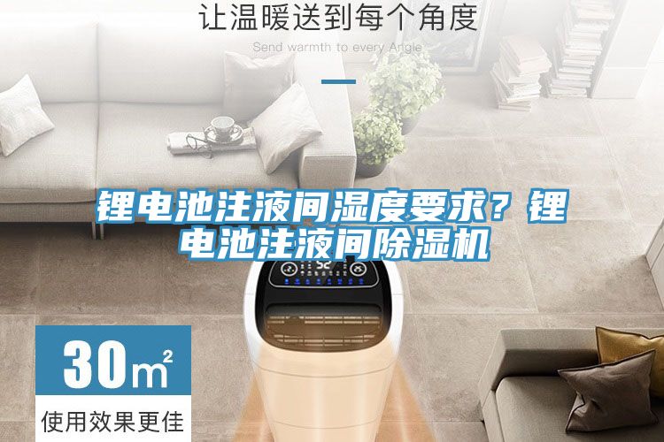 鋰電池注液間濕度要求？鋰電池注液間除濕機