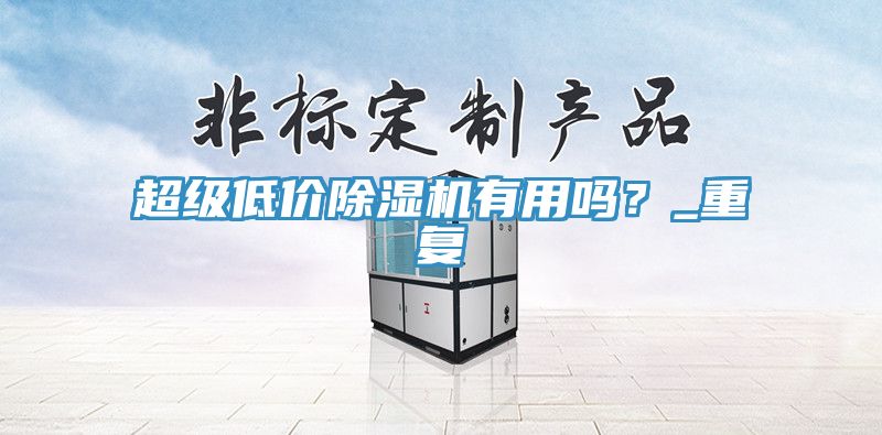 超級(jí)低價(jià)除濕機(jī)有用嗎？_重復(fù)