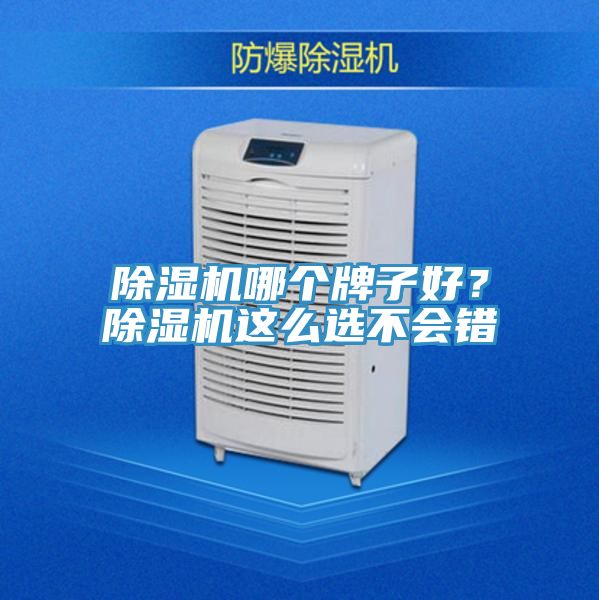 除濕機哪個牌子好？除濕機這么選不會錯