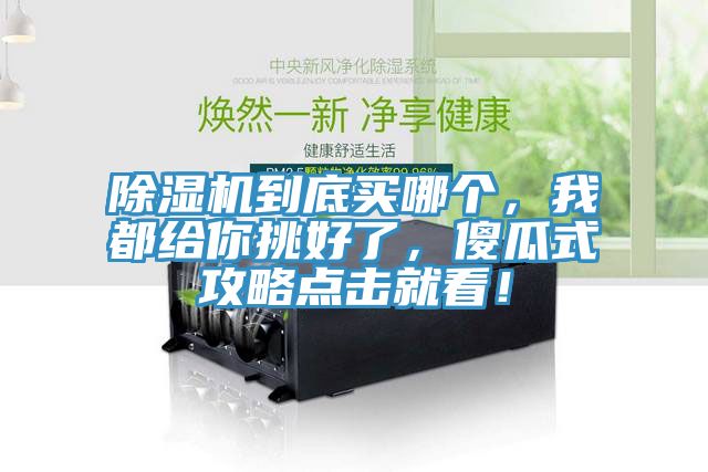 除濕機(jī)到底買(mǎi)哪個(gè)，我都給你挑好了，傻瓜式攻略點(diǎn)擊就看！