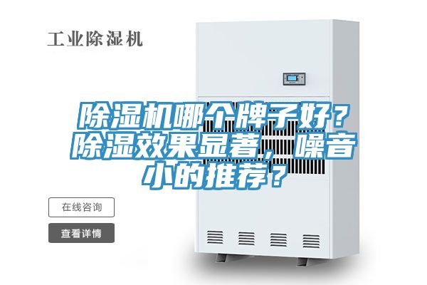 除濕機哪個牌子好？除濕效果顯著，噪音小的推薦？