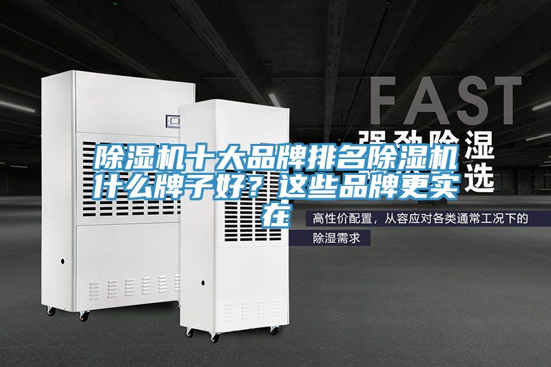 除濕機十大品牌排名除濕機什么牌子好？這些品牌更實在