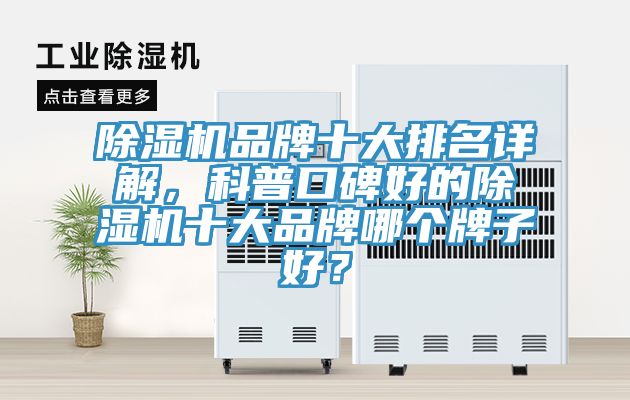 除濕機品牌十大排名詳解，科普口碑好的除濕機十大品牌哪個牌子好？