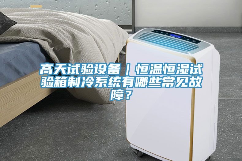 高天試驗設備｜恒溫恒濕試驗箱制冷系統有哪些常見故障？