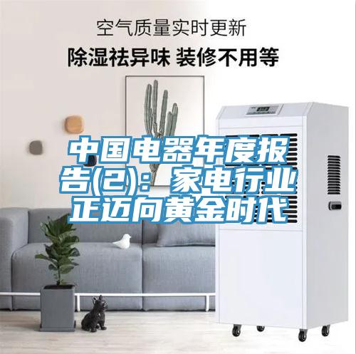 中國電器年度報(bào)告(2)：家電行業(yè)正邁向黃金時(shí)代